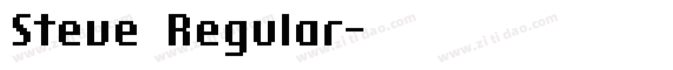 Steve Regular字体转换